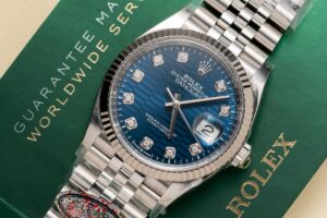 Rolex Datejust 126234 Bright Blue Fluted Jubilee Rep 1:1